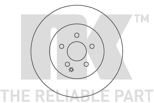 NF PARTS Тормозной диск 2033102NF